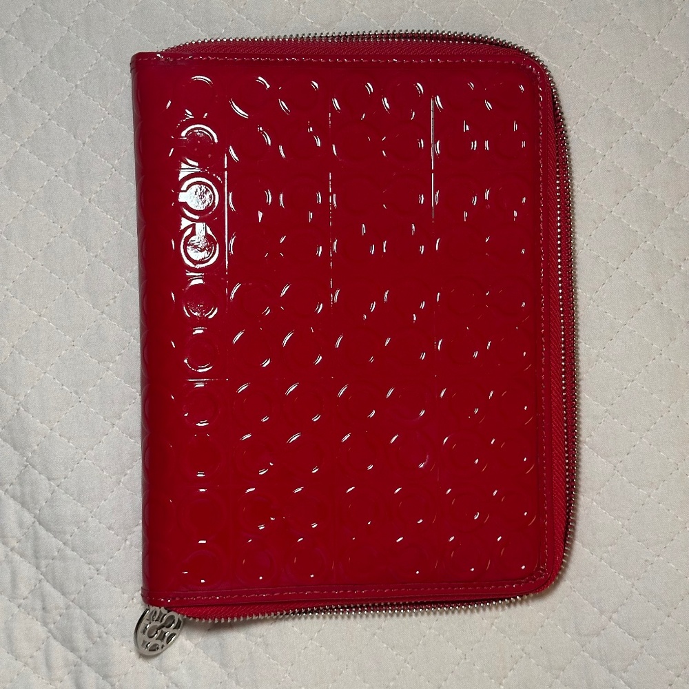 Coach Red Notebook Cover